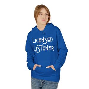 Licensed Listener Fleece Hoodie - Unisex Softstyle Hoodie for Thoughtful Conversations
