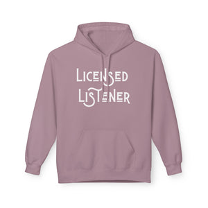 Licensed Listener Fleece Hoodie - Unisex Softstyle Hoodie for Thoughtful Conversations