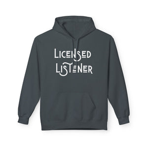 Licensed Listener Fleece Hoodie - Unisex Softstyle Hoodie for Thoughtful Conversations