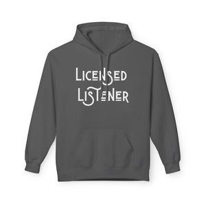 Licensed Listener Fleece Hoodie - Unisex Softstyle Hoodie for Thoughtful Conversations