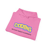 "Coding Because Therapy is Expensive" Unisex Heavy Blend™ Hooded Sweatshirt