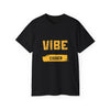 VIBE Coder T-Shirt — Retro Yellow Graphic Tee for Programmers