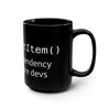 Coffee.GetItem() - Black Mug, 15oz