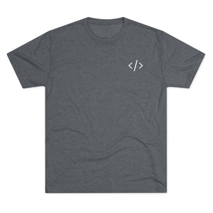 Unisex Tri-Blend Crew Tee - Minimalist Design for Tech Enthusiasts