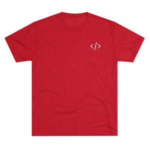 Unisex Tri-Blend Crew Tee - Minimalist Design for Tech Enthusiasts