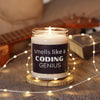 "Smells Like a Coding Genius" Scented Soy Candle, 9oz