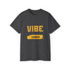 VIBE Coder T-Shirt — Retro Yellow Graphic Tee for Programmers