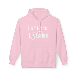 Licensed Listener Fleece Hoodie - Unisex Softstyle Hoodie for Thoughtful Conversations