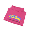 "Coding Because Therapy is Expensive" Unisex Heavy Blend™ Hooded Sweatshirt