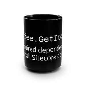 Coffee.GetItem() - Black Mug, 15oz