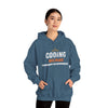 "Coding Because Therapy is Expensive" Unisex Heavy Blend™ Hooded Sweatshirt