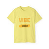VIBE Coder T-Shirt — Retro Yellow Graphic Tee for Programmers