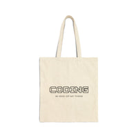 "Coding Is My Kind Of Thing" Cotton Canvas Tote Bag