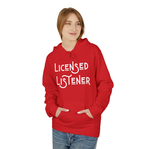 Licensed Listener Fleece Hoodie - Unisex Softstyle Hoodie for Thoughtful Conversations