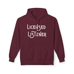 Licensed Listener Fleece Hoodie - Unisex Softstyle Hoodie for Thoughtful Conversations