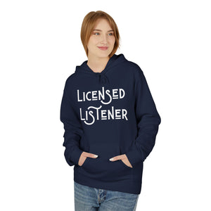 Licensed Listener Fleece Hoodie - Unisex Softstyle Hoodie for Thoughtful Conversations
