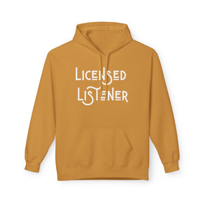 Licensed Listener Fleece Hoodie - Unisex Softstyle Hoodie for Thoughtful Conversations