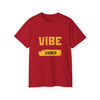 VIBE Coder T-Shirt — Retro Yellow Graphic Tee for Programmers