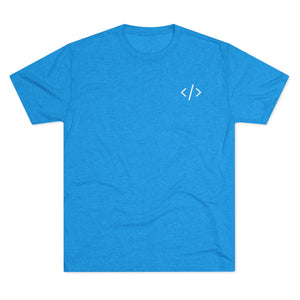 Unisex Tri-Blend Crew Tee - Minimalist Design for Tech Enthusiasts