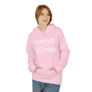 Licensed Listener Fleece Hoodie - Unisex Softstyle Hoodie for Thoughtful Conversations