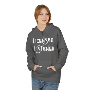 Licensed Listener Fleece Hoodie - Unisex Softstyle Hoodie for Thoughtful Conversations