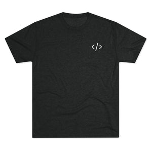 Unisex Tri-Blend Crew Tee - Minimalist Design for Tech Enthusiasts