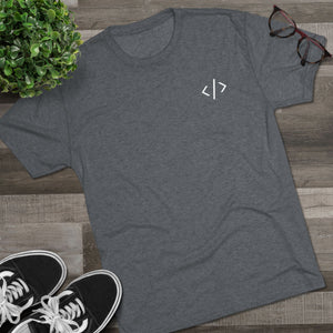 Unisex Tri-Blend Crew Tee - Minimalist Design for Tech Enthusiasts