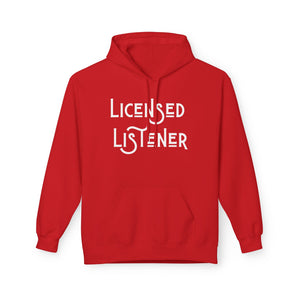 Licensed Listener Fleece Hoodie - Unisex Softstyle Hoodie for Thoughtful Conversations