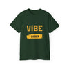 VIBE Coder T-Shirt — Retro Yellow Graphic Tee for Programmers
