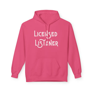 Licensed Listener Fleece Hoodie - Unisex Softstyle Hoodie for Thoughtful Conversations