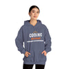 "Coding Because Therapy is Expensive" Unisex Heavy Blend™ Hooded Sweatshirt