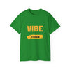 VIBE Coder T-Shirt — Retro Yellow Graphic Tee for Programmers