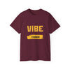 VIBE Coder T-Shirt — Retro Yellow Graphic Tee for Programmers