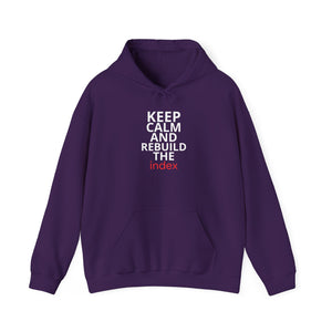 Keep Calm and Rebuild the Index Hoodie - Unisex Heavy Blend™ Hooded Sweatshirt