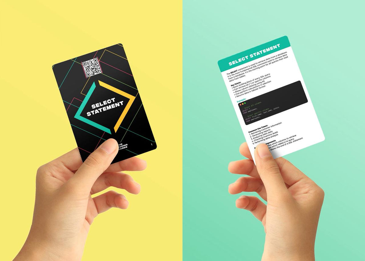 SQL AND NO SQL Flashcards – The Coding Cards